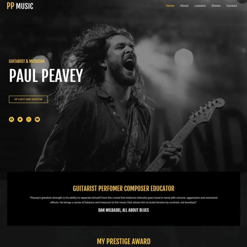 web para musicos