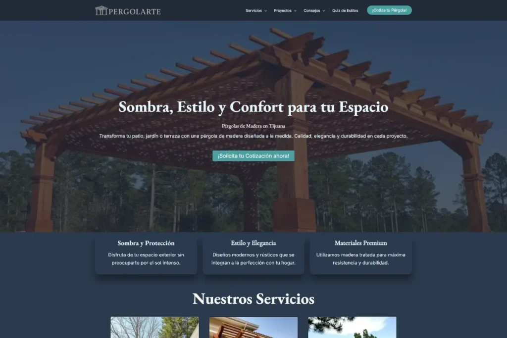 Web Pergolas