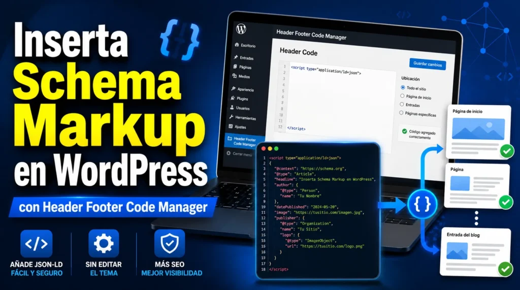 Cómo insertar Schema Markup en WordPress usando Header Footer Code Manager