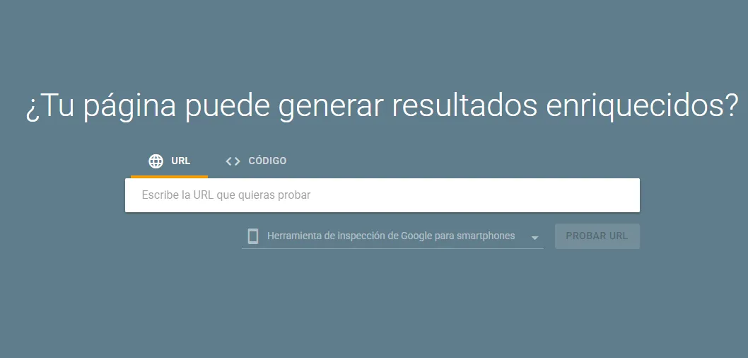 Prueba de resultados enriquecidos google