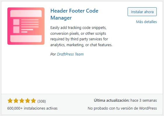 header footer code manager plugin