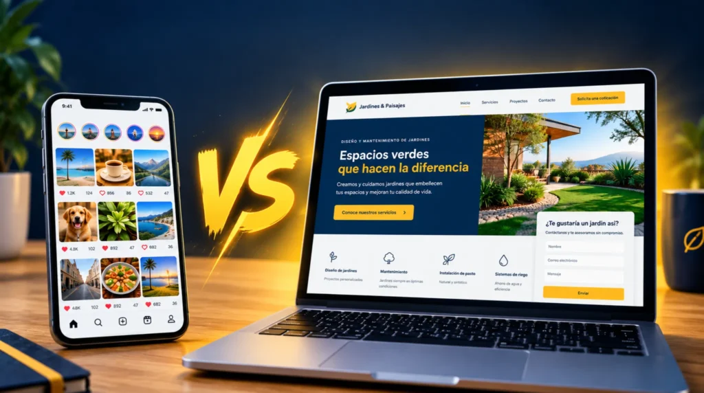 Página web vs. redes sociales: ¿tu negocio necesita ambas?